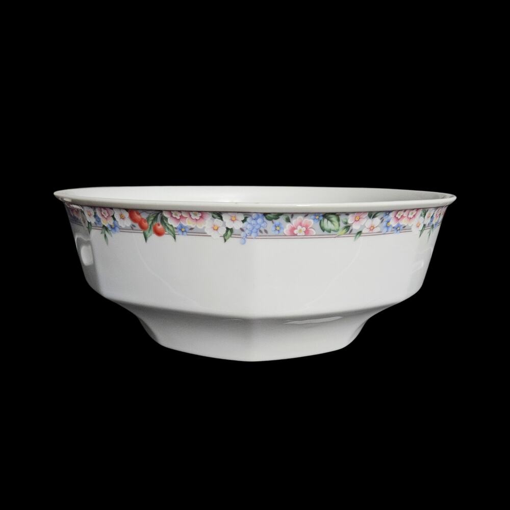 Christopher Stuart Floral Park Fine China Vegetable Serving Bowl 8.25"